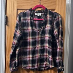 Cloth & Stone Multicolor Plaid Top